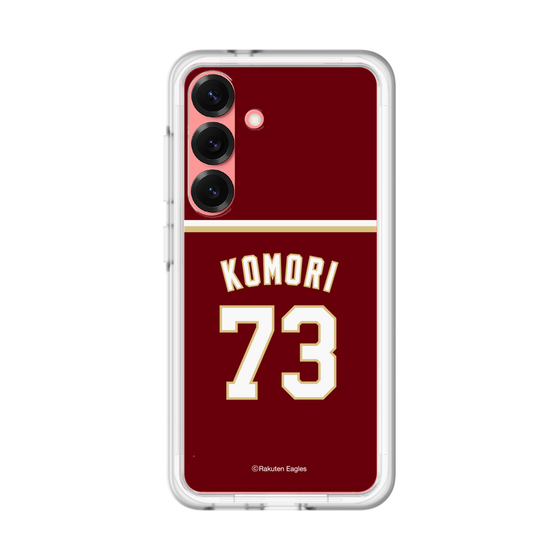 スリムプロテクションプレミアムケース［ 楽天イーグルス - #73 Komori - ビジター ］