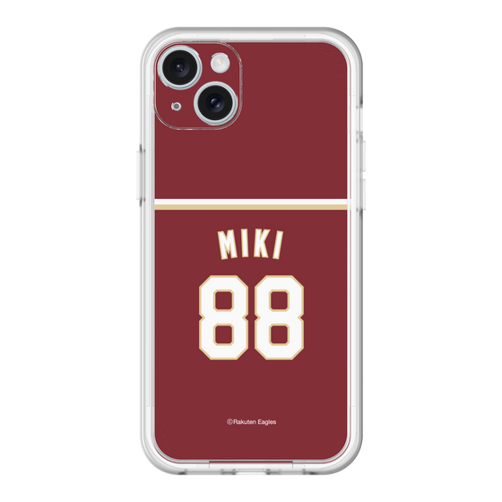 スリムプロテクションプレミアムケース［ 楽天イーグルス - #88 Miki - ビジター ］