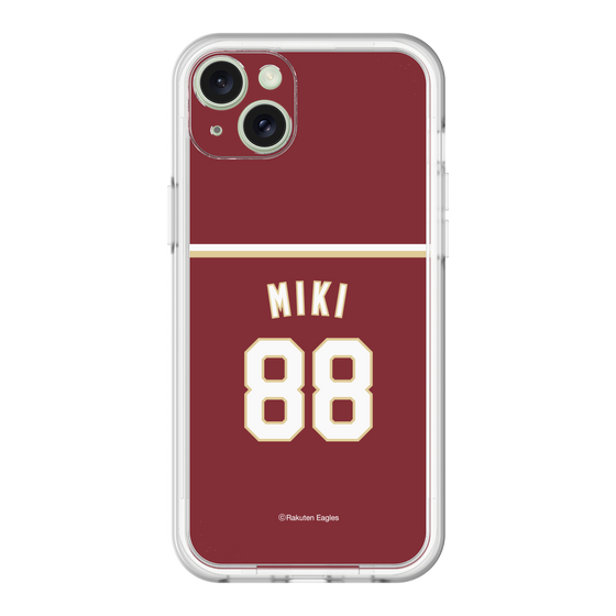 スリムプロテクションプレミアムケース［ 楽天イーグルス - #88 Miki - ビジター ］