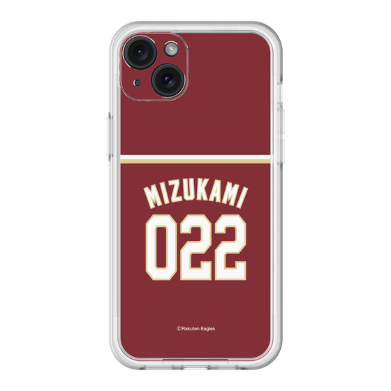 スリムプロテクションプレミアムケース［ 楽天イーグルス - #022 Mizukami - ビジター ］