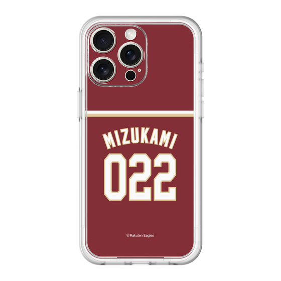スリムプロテクションプレミアムケース［ 楽天イーグルス - #022 Mizukami - ビジター ］