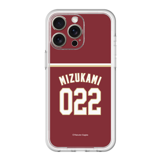 スリムプロテクションプレミアムケース［ 楽天イーグルス - #022 Mizukami - ビジター ］
