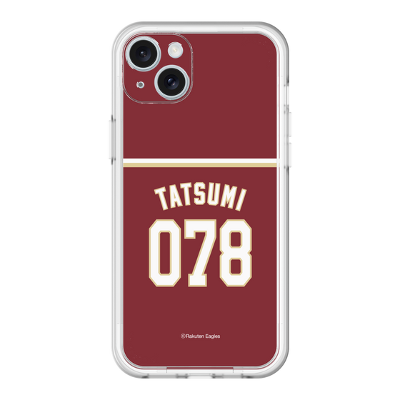 スリムプロテクションプレミアムケース［ 楽天イーグルス - #078 Tatsumi - ビジター ］