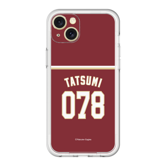スリムプロテクションプレミアムケース［ 楽天イーグルス - #078 Tatsumi - ビジター ］