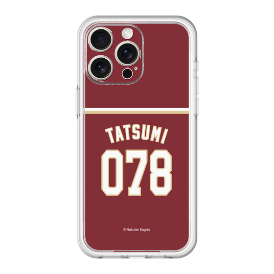 スリムプロテクションプレミアムケース［ 楽天イーグルス - #078 Tatsumi - ビジター ］