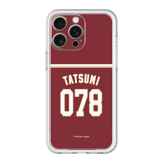 スリムプロテクションプレミアムケース［ 楽天イーグルス - #078 Tatsumi - ビジター ］
