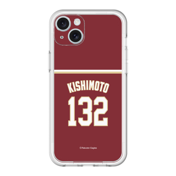スリムプロテクションプレミアムケース［ 楽天イーグルス - #132 Kishimoto - ビジター ］