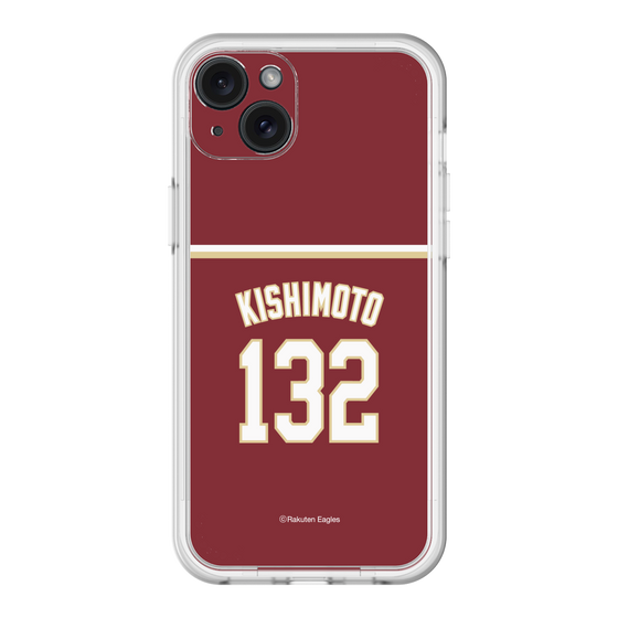スリムプロテクションプレミアムケース［ 楽天イーグルス - #132 Kishimoto - ビジター ］