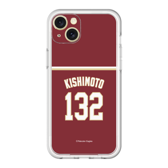 スリムプロテクションプレミアムケース［ 楽天イーグルス - #132 Kishimoto - ビジター ］