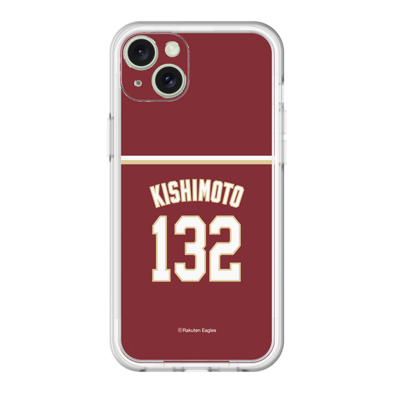 スリムプロテクションプレミアムケース［ 楽天イーグルス - #132 Kishimoto - ビジター ］