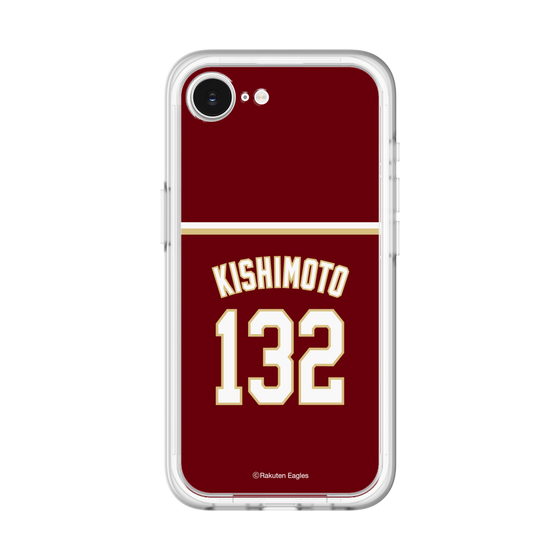 スリムプロテクションプレミアムケース［ 楽天イーグルス - #132 Kishimoto - ビジター ］