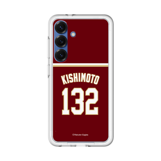 スリムプロテクションプレミアムケース［ 楽天イーグルス - #132 Kishimoto - ビジター ］