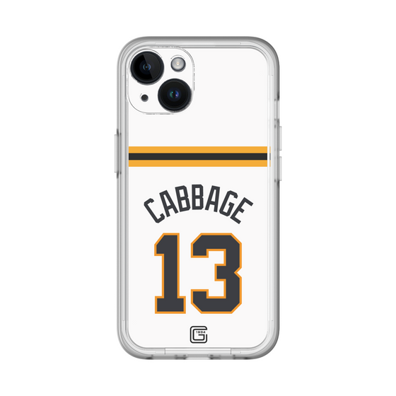 スリムプロテクションプレミアムケース［ 読売ジャイアンツ - #13 CABBAGE - ホーム ］