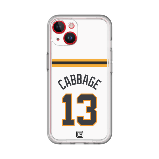スリムプロテクションプレミアムケース［ 読売ジャイアンツ - #13 CABBAGE - ホーム ］
