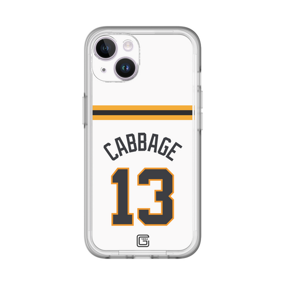 スリムプロテクションプレミアムケース［ 読売ジャイアンツ - #13 CABBAGE - ホーム ］
