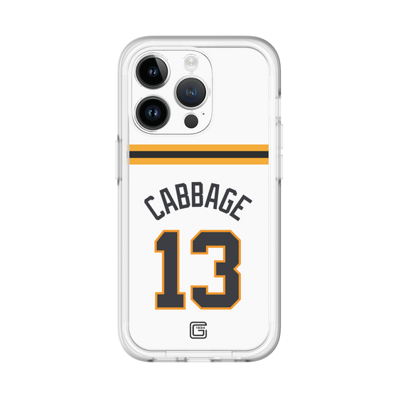 スリムプロテクションプレミアムケース［ 読売ジャイアンツ - #13 CABBAGE - ホーム ］