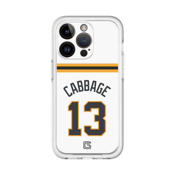 スリムプロテクションプレミアムケース［ 読売ジャイアンツ - #13 CABBAGE - ホーム ］