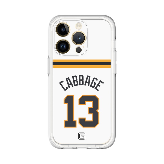 スリムプロテクションプレミアムケース［ 読売ジャイアンツ - #13 CABBAGE - ホーム ］