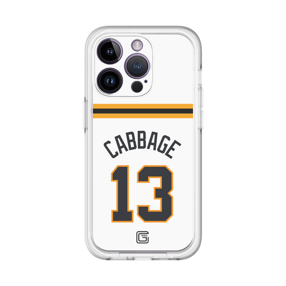 スリムプロテクションプレミアムケース［ 読売ジャイアンツ - #13 CABBAGE - ホーム ］
