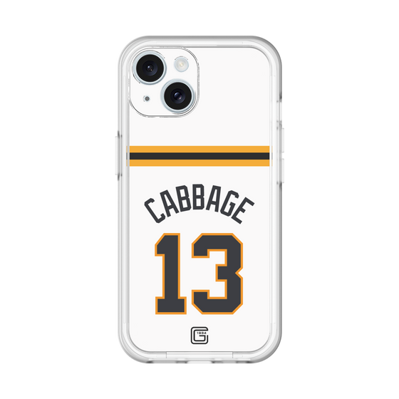 スリムプロテクションプレミアムケース［ 読売ジャイアンツ - #13 CABBAGE - ホーム ］