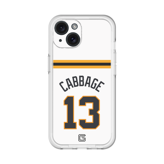 スリムプロテクションプレミアムケース［ 読売ジャイアンツ - #13 CABBAGE - ホーム ］