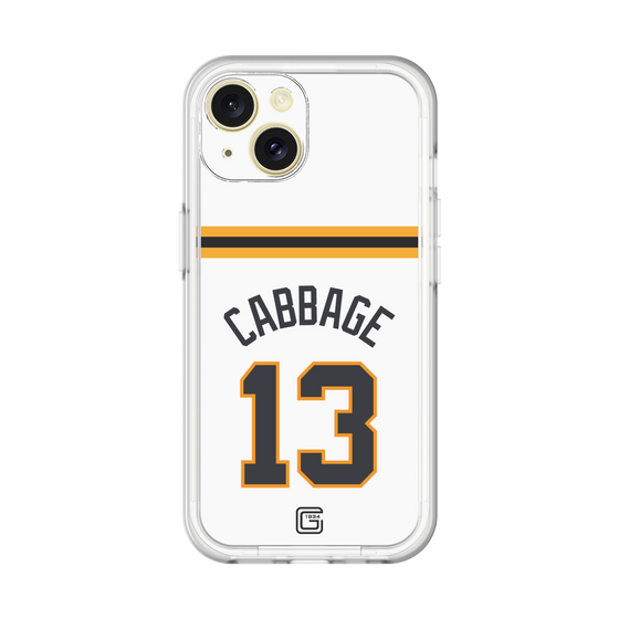 スリムプロテクションプレミアムケース［ 読売ジャイアンツ - #13 CABBAGE - ホーム ］