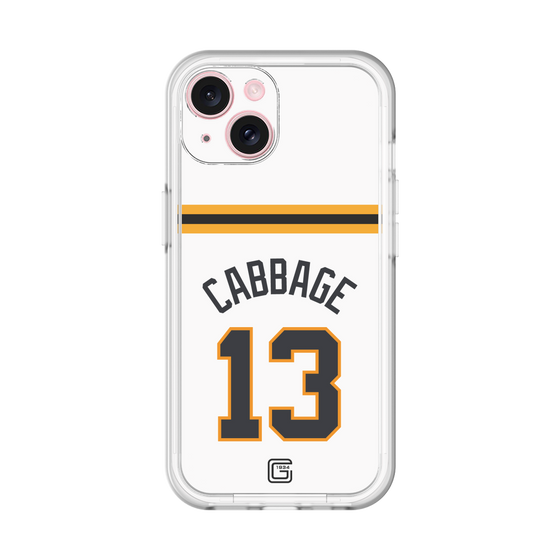スリムプロテクションプレミアムケース［ 読売ジャイアンツ - #13 CABBAGE - ホーム ］