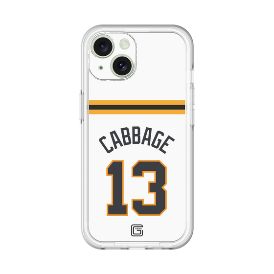 スリムプロテクションプレミアムケース［ 読売ジャイアンツ - #13 CABBAGE - ホーム ］