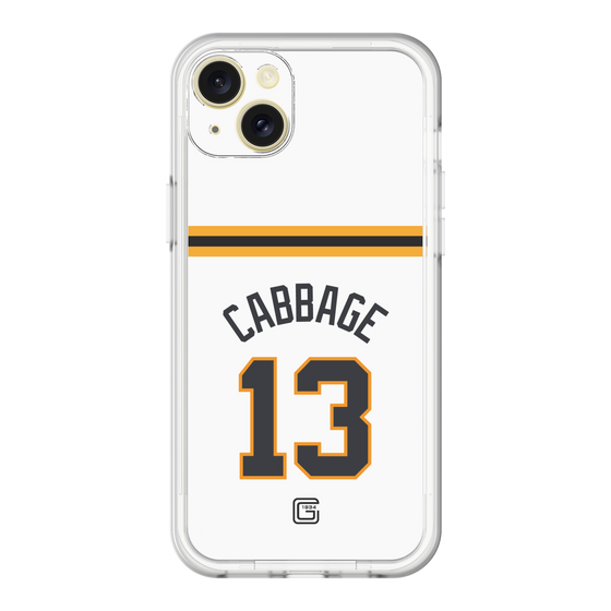 スリムプロテクションプレミアムケース［ 読売ジャイアンツ - #13 CABBAGE - ホーム ］