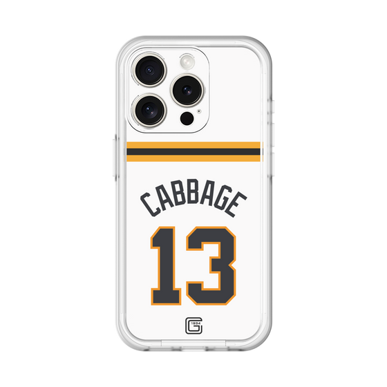 スリムプロテクションプレミアムケース［ 読売ジャイアンツ - #13 CABBAGE - ホーム ］