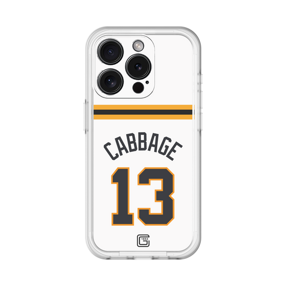スリムプロテクションプレミアムケース［ 読売ジャイアンツ - #13 CABBAGE - ホーム ］