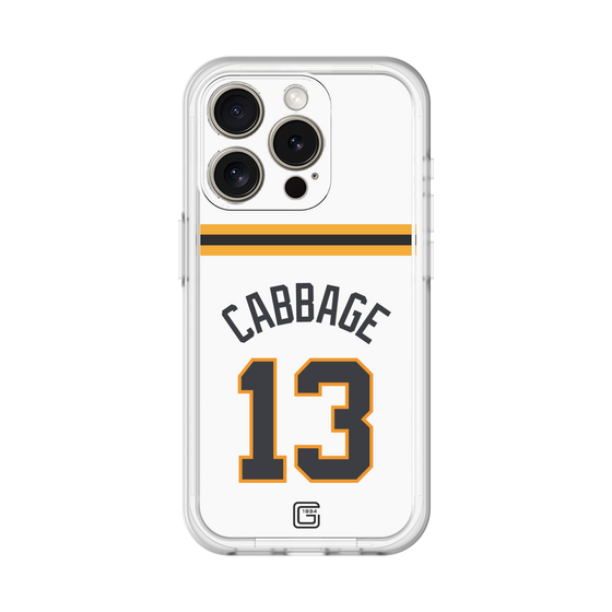 スリムプロテクションプレミアムケース［ 読売ジャイアンツ - #13 CABBAGE - ホーム ］