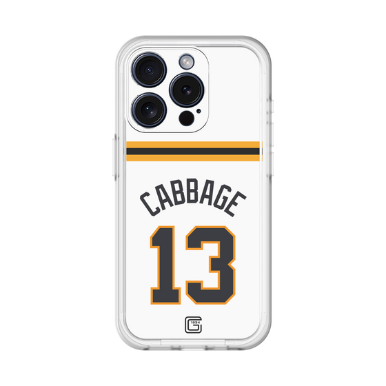 スリムプロテクションプレミアムケース［ 読売ジャイアンツ - #13 CABBAGE - ホーム ］