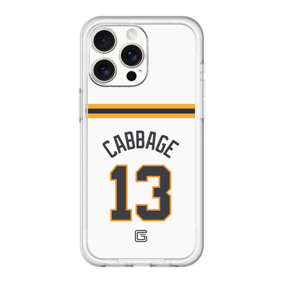 スリムプロテクションプレミアムケース［ 読売ジャイアンツ - #13 CABBAGE - ホーム ］