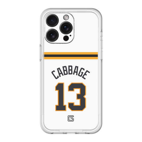 スリムプロテクションプレミアムケース［ 読売ジャイアンツ - #13 CABBAGE - ホーム ］