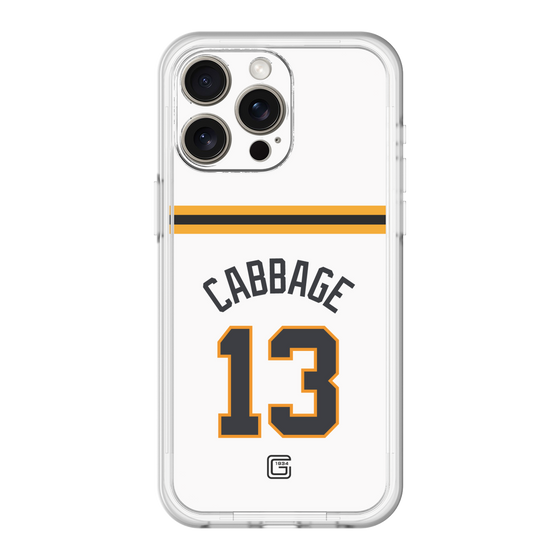 スリムプロテクションプレミアムケース［ 読売ジャイアンツ - #13 CABBAGE - ホーム ］