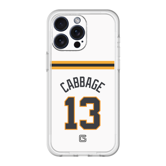 スリムプロテクションプレミアムケース［ 読売ジャイアンツ - #13 CABBAGE - ホーム ］