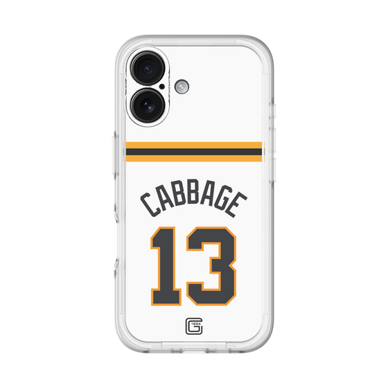スリムプロテクションプレミアムケース［ 読売ジャイアンツ - #13 CABBAGE - ホーム ］