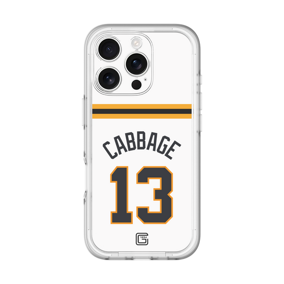 スリムプロテクションプレミアムケース［ 読売ジャイアンツ - #13 CABBAGE - ホーム ］