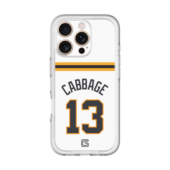 スリムプロテクションプレミアムケース［ 読売ジャイアンツ - #13 CABBAGE - ホーム ］