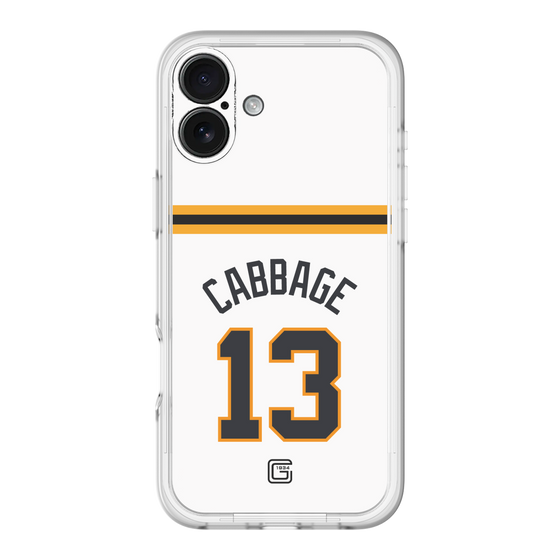 スリムプロテクションプレミアムケース［ 読売ジャイアンツ - #13 CABBAGE - ホーム ］