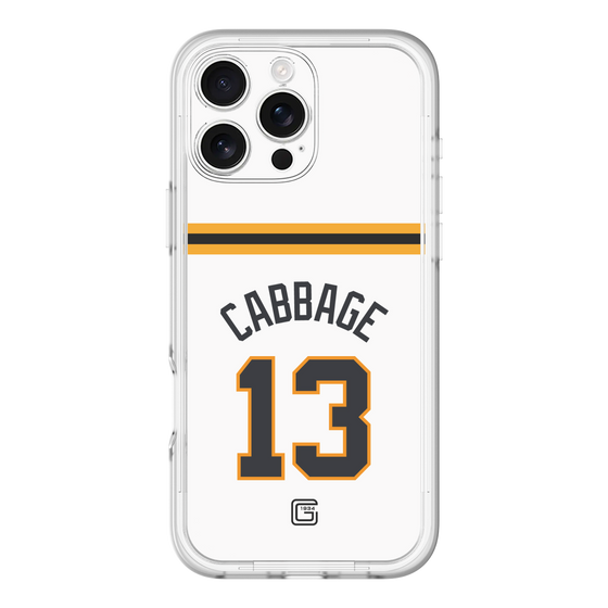 スリムプロテクションプレミアムケース［ 読売ジャイアンツ - #13 CABBAGE - ホーム ］