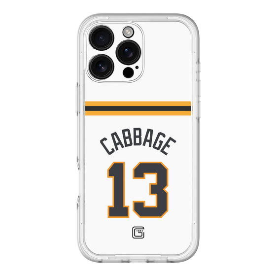 スリムプロテクションプレミアムケース［ 読売ジャイアンツ - #13 CABBAGE - ホーム ］