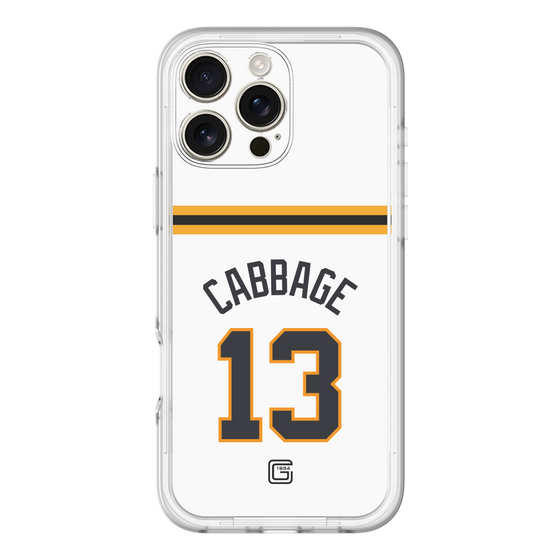 スリムプロテクションプレミアムケース［ 読売ジャイアンツ - #13 CABBAGE - ホーム ］