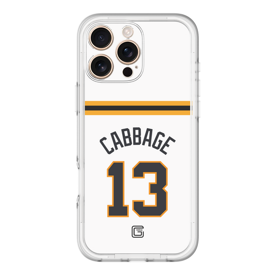 スリムプロテクションプレミアムケース［ 読売ジャイアンツ - #13 CABBAGE - ホーム ］