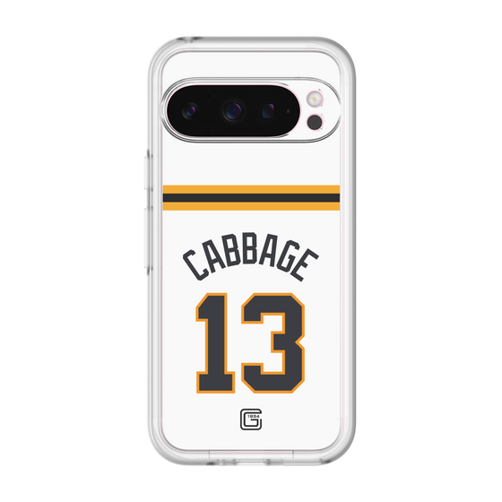 スリムプロテクションプレミアムケース［ 読売ジャイアンツ - #13 CABBAGE - ホーム ］