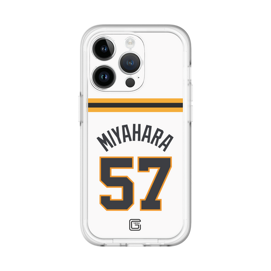 スリムプロテクションプレミアムケース［ 読売ジャイアンツ - #57 MIYAHARA - ホーム ］