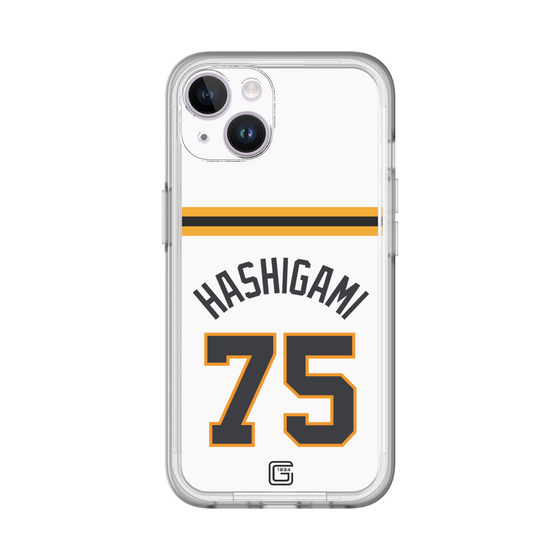 スリムプロテクションプレミアムケース［ 読売ジャイアンツ - #75 HASHIGAMI - ホーム ］