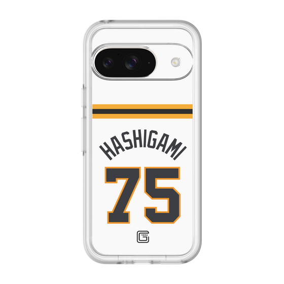 スリムプロテクションプレミアムケース［ 読売ジャイアンツ - #75 HASHIGAMI - ホーム ］