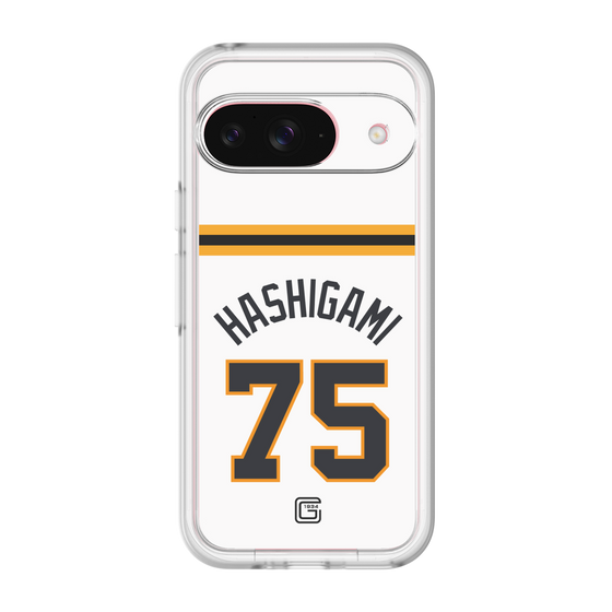 スリムプロテクションプレミアムケース［ 読売ジャイアンツ - #75 HASHIGAMI - ホーム ］